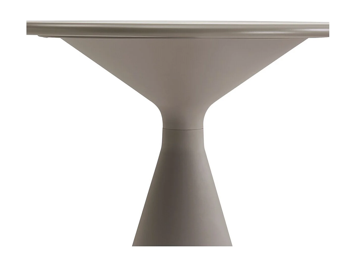 Table de jardin en métal "Néora" - Taupe