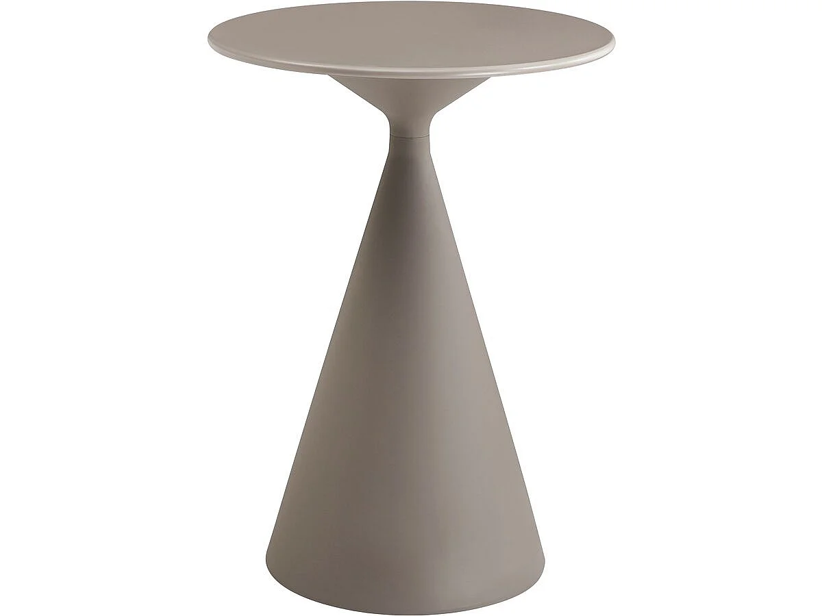 Table haute bistro de jardin ⌀80 cm "Néora" - Taupe