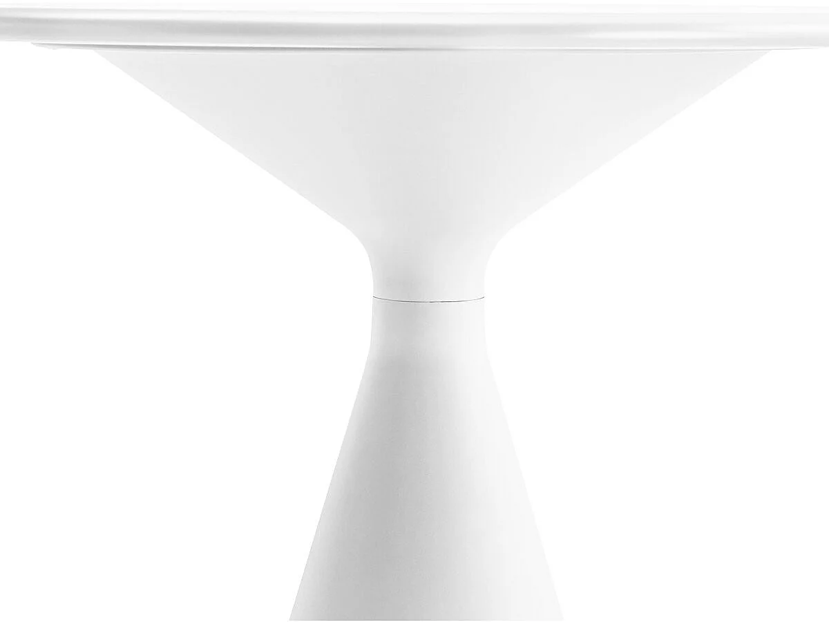 Hoher Garten-Bistrotisch ⌀80 cm "Néora" – Weiß