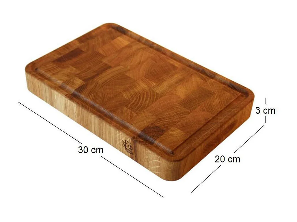 Planche à découper en chêne huilé Cut 30 x 20 cm