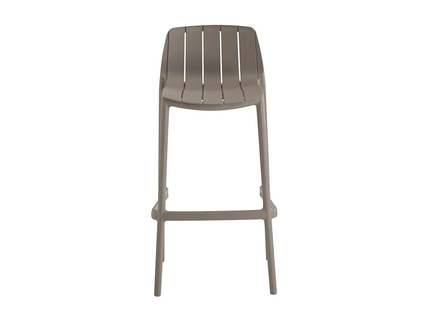 Lot de 2 chaises empilables "Vaena" - Taupe