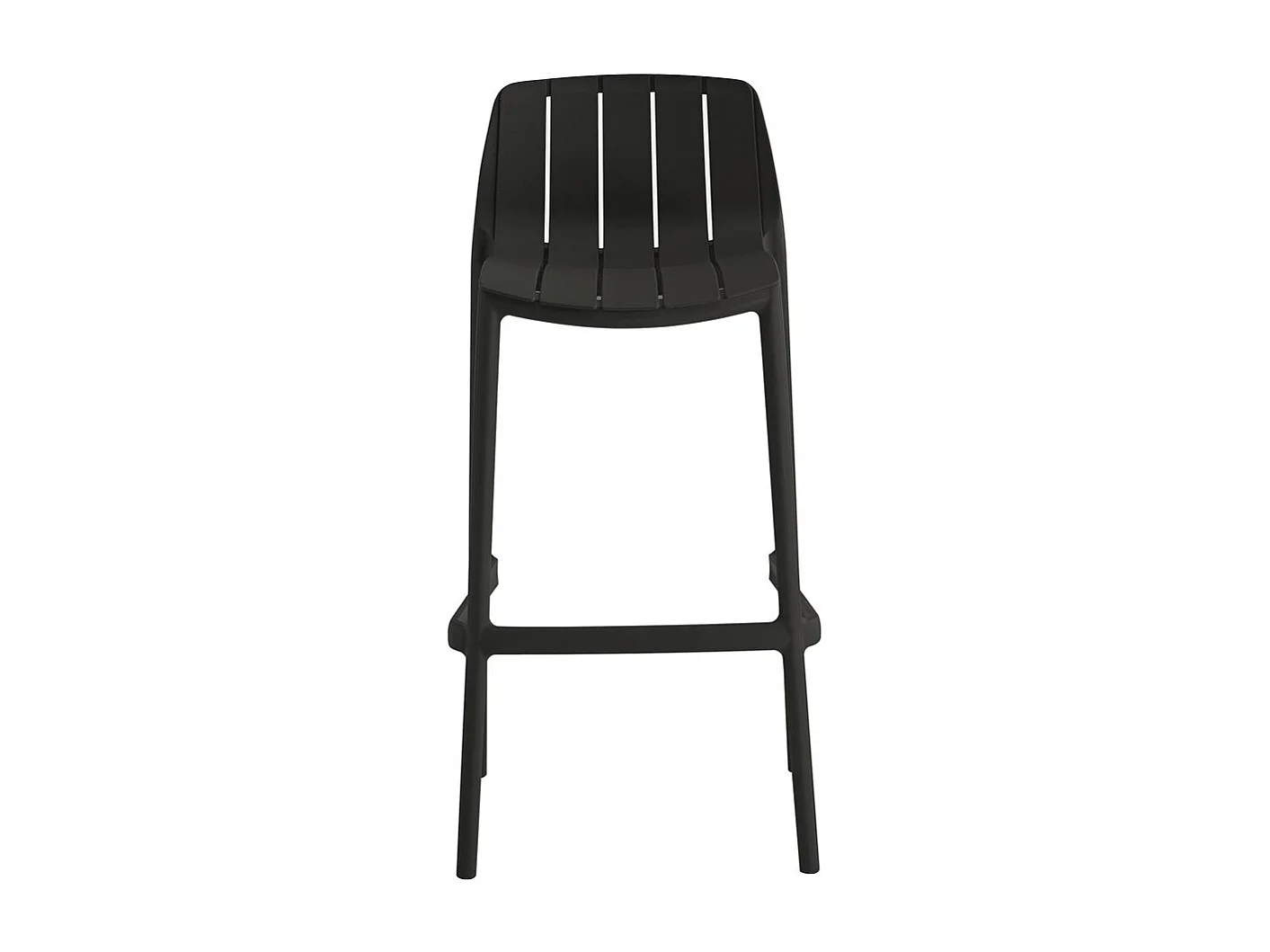 Lot de 2 chaises empilables "Vaena" - Noir