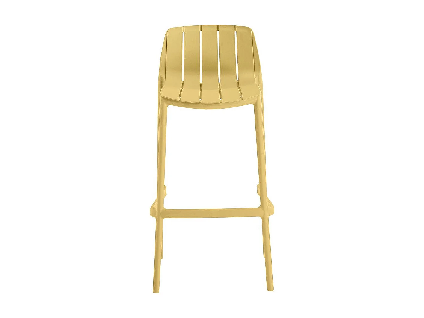 Lot de 2 chaises empilables "Vaena" - Jaune