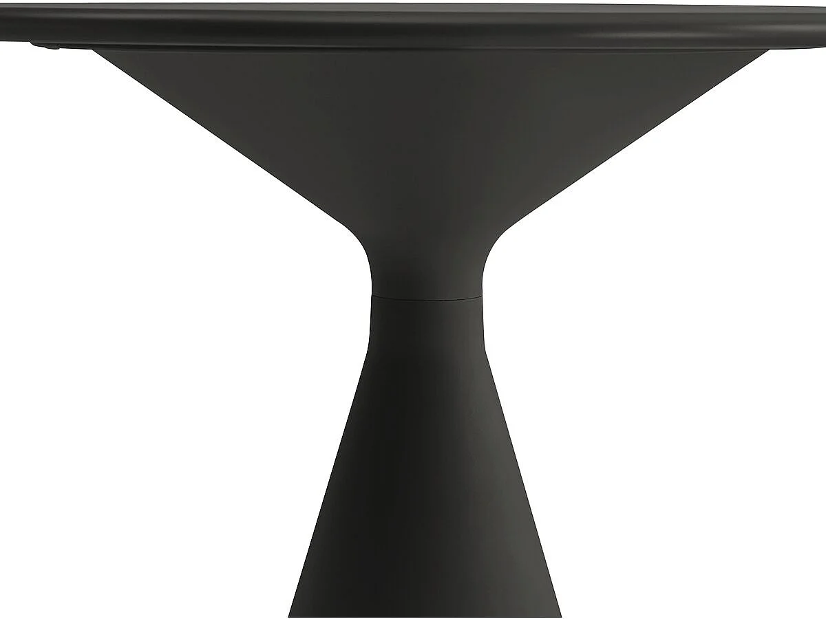 Table haute bistro de jardin ⌀80 cm "Néora" - Noir