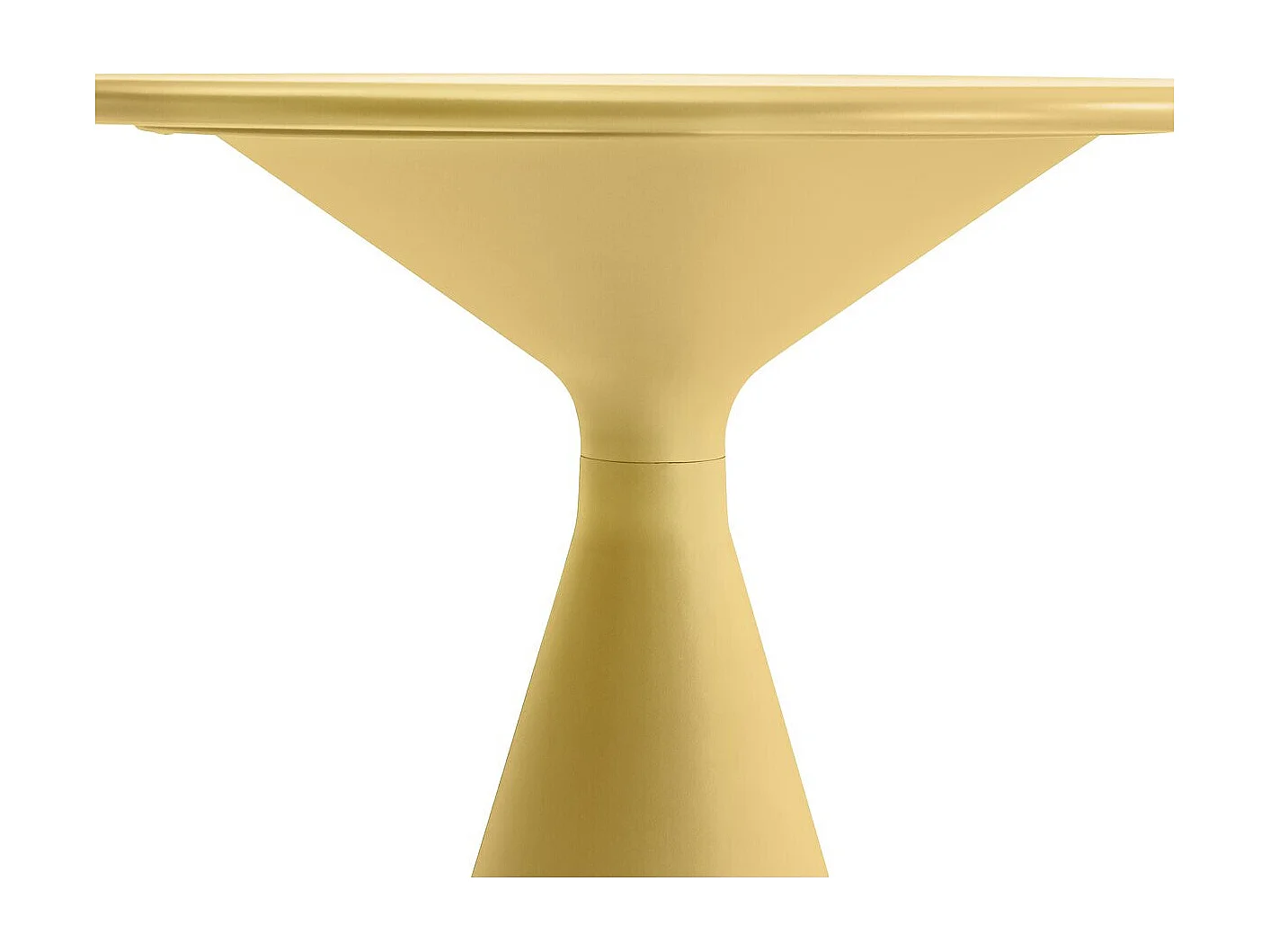 Table de jardin en métal "Néora" - Jaune