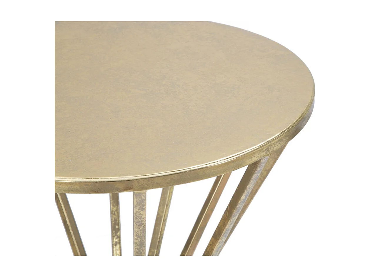 Mesa de Centro VKH519, Oro, 38x38x80 cm, Kendra Home