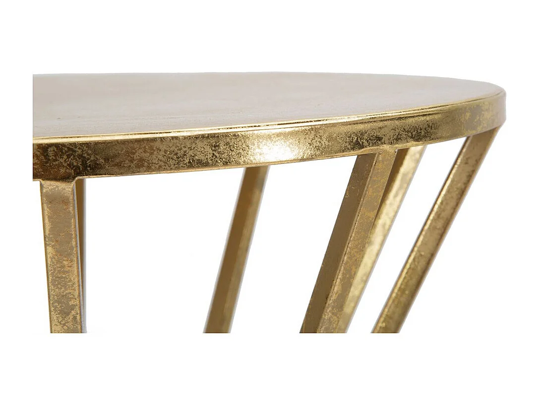 Mesa de Centro VKH519, Oro, 38x38x80 cm, Kendra Home