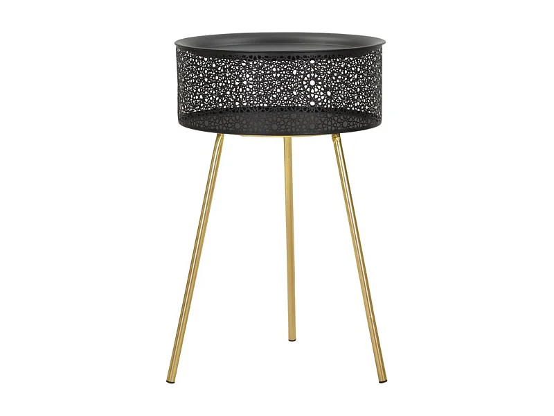 Kaffeetisch VKH521, Schwarz, 40x40x65 cm, Kendra Home