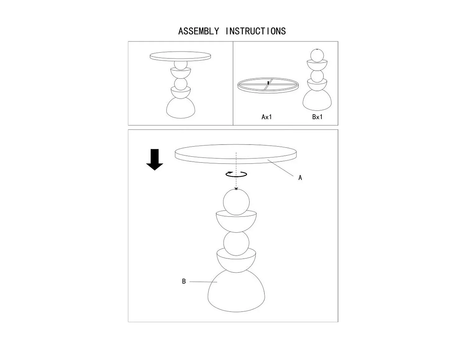 Koffietafel VKH799, Beige, 40,5x40,5x42 cm, Kendra Home
