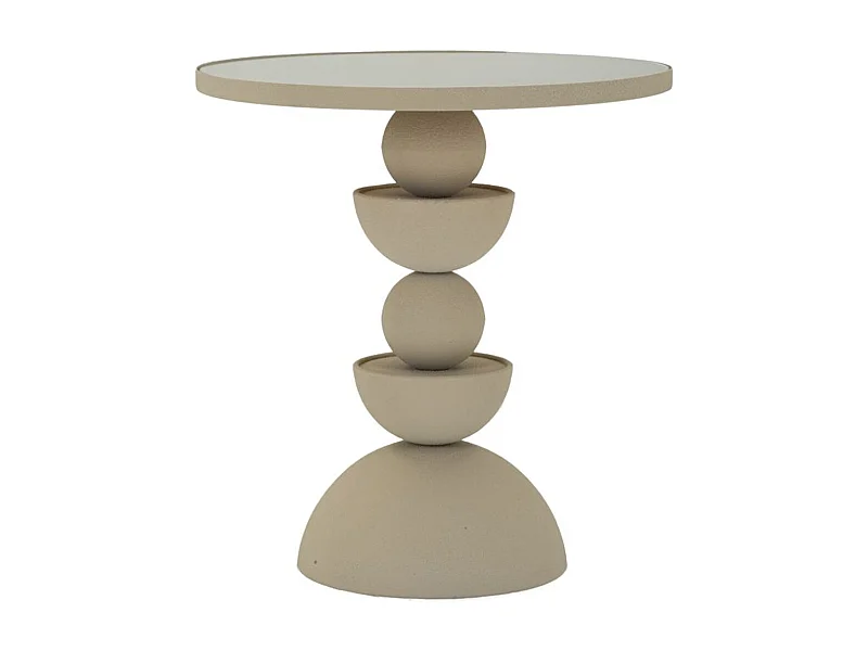 Koffietafel VKH799, Beige, 40,5x40,5x42 cm, Kendra Home