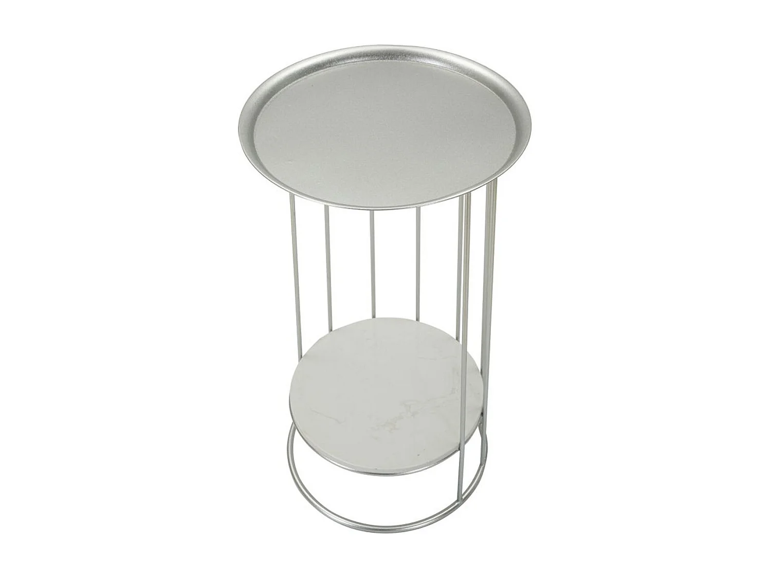 Koffietafel VKH583, Zilver, 40x40x76 cm, Kendra Home