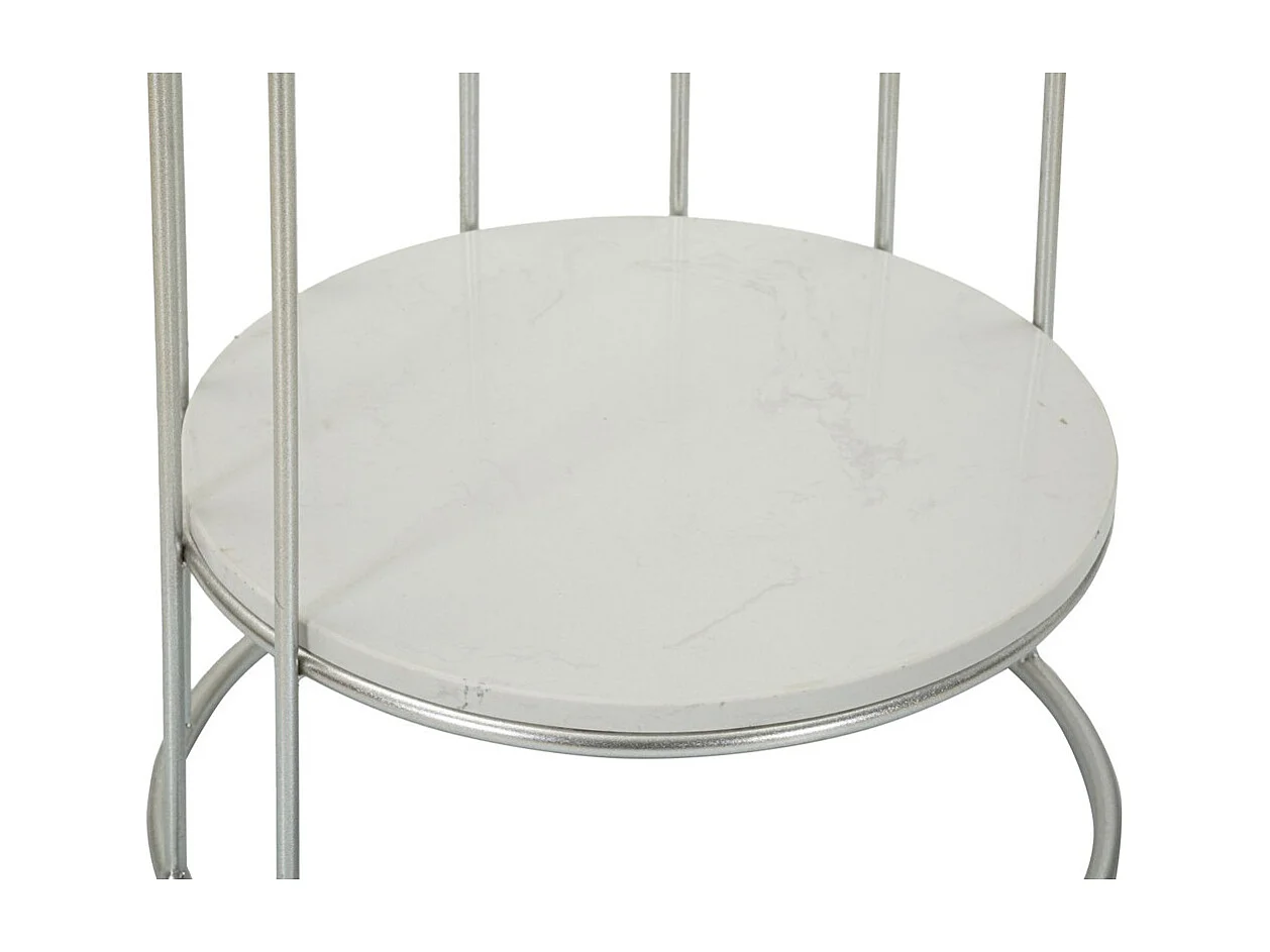 Koffietafel VKH583, Zilver, 40x40x76 cm, Kendra Home