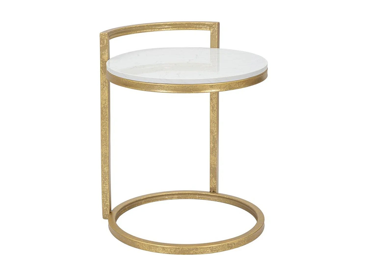 Koffietafel VKH531, Wit, 40,5x40,5x50,5 cm, Kendra Home