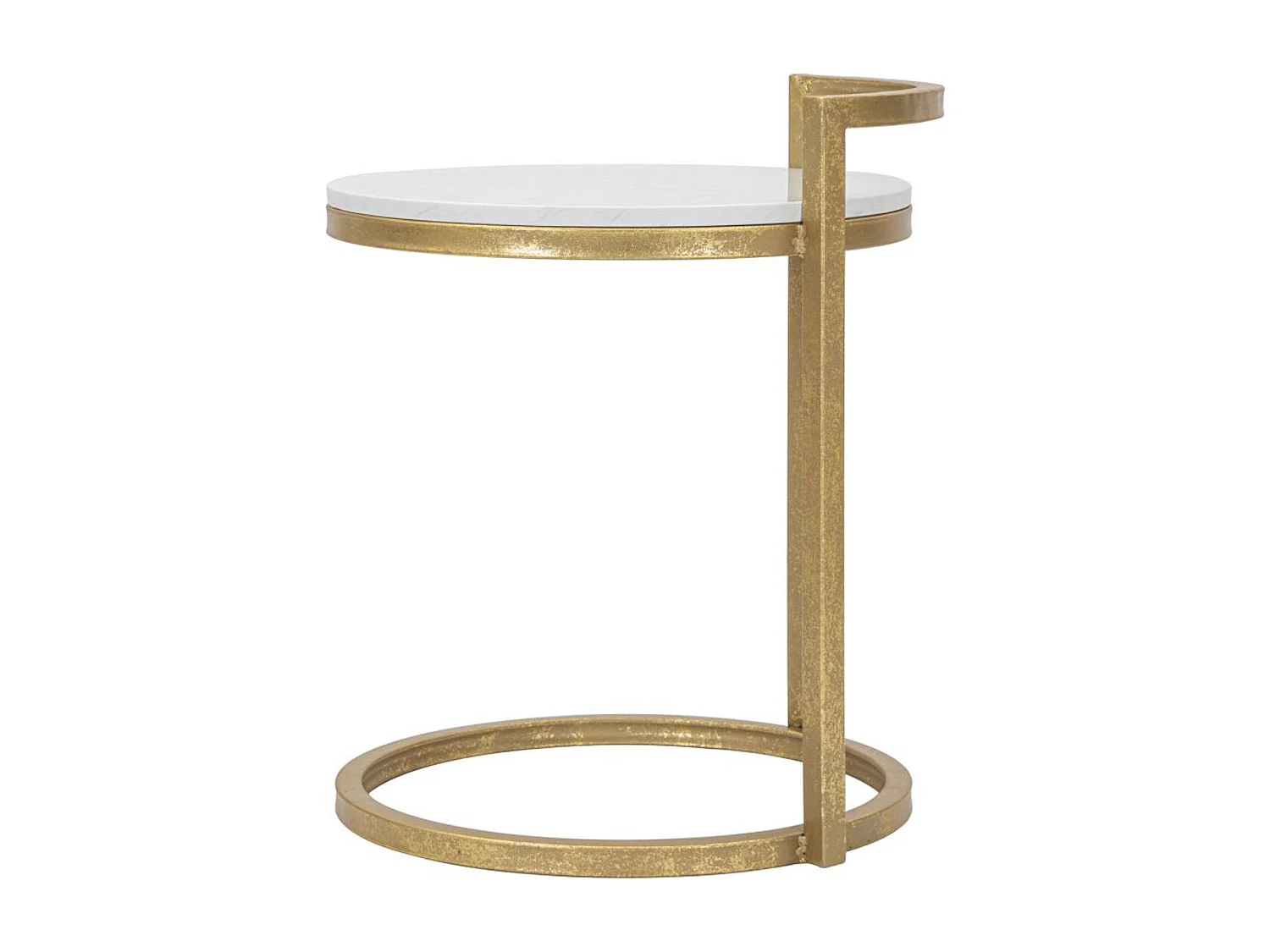 Koffietafel VKH531, Wit, 40,5x40,5x50,5 cm, Kendra Home