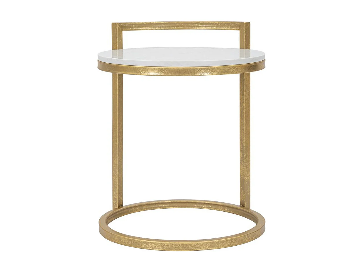 Koffietafel VKH531, Wit, 40,5x40,5x50,5 cm, Kendra Home