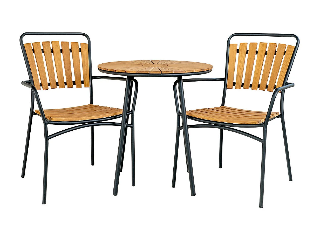 Tavolino Cleveland, Marrone, 70x70x74 cm, Kendra Home