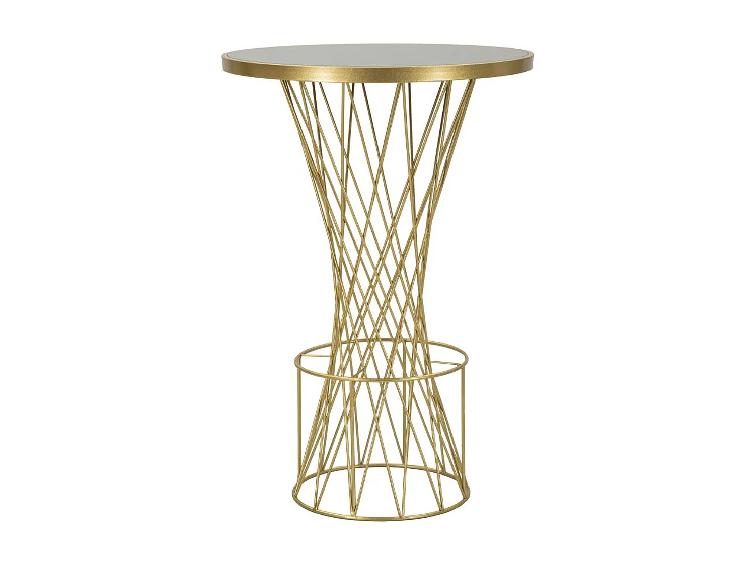 Mesa de Centro VKH805, Oro, 70x70x103 cm, Kendra Home