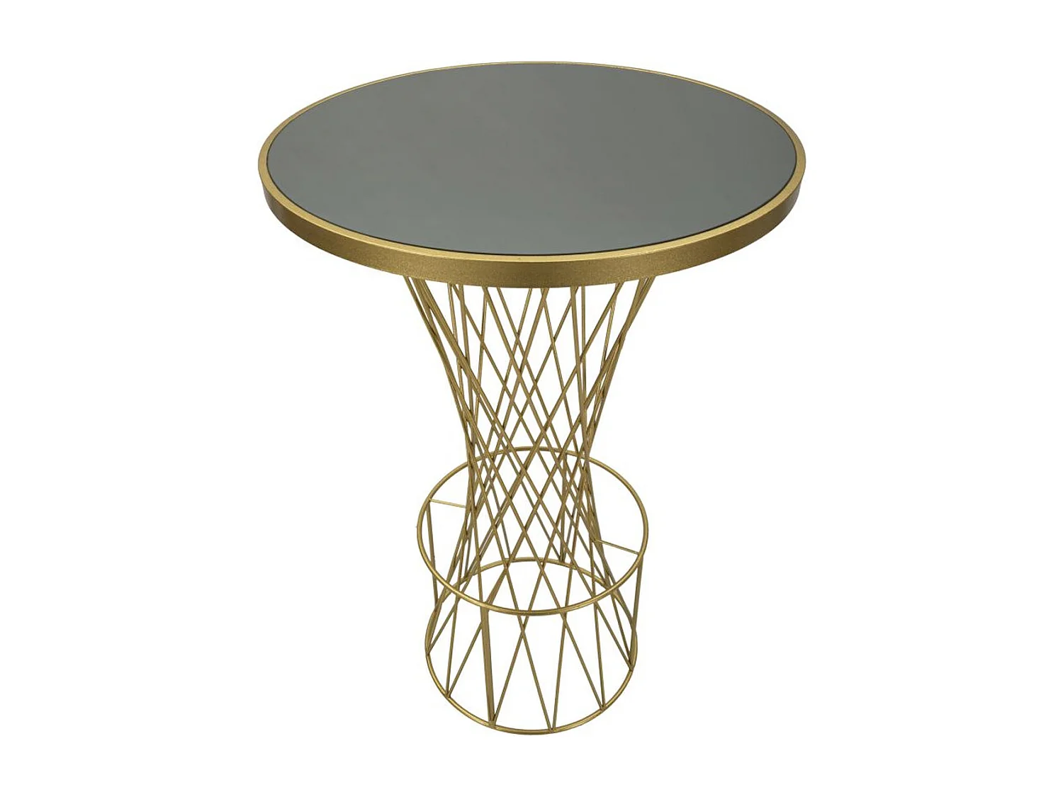 Mesa de Centro VKH805, Oro, 70x70x103 cm, Kendra Home