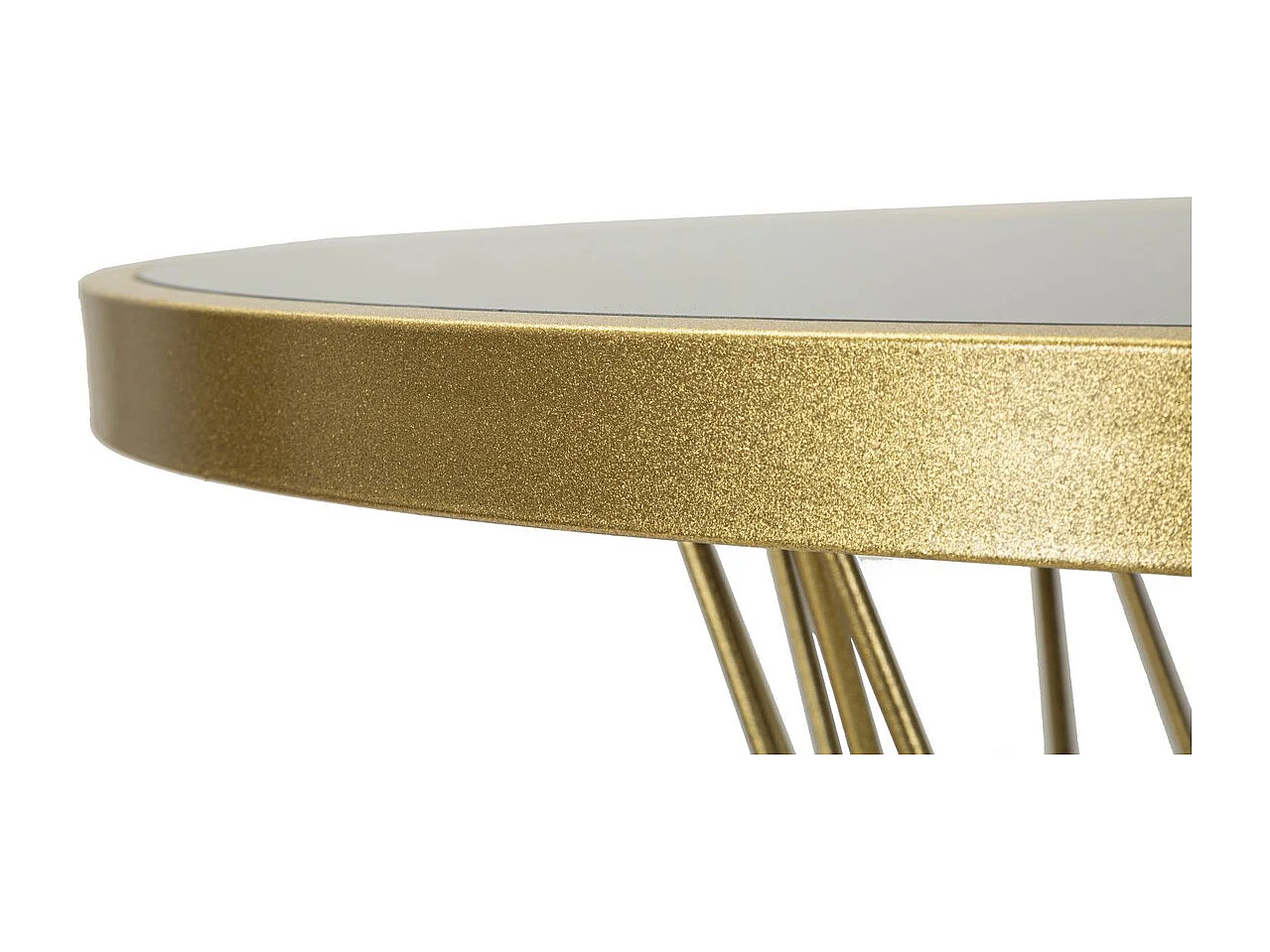 Mesa de Centro VKH805, Oro, 70x70x103 cm, Kendra Home