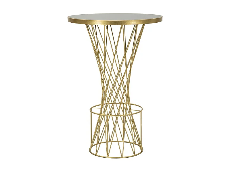 Mesa de Centro VKH805, Oro, 70x70x103 cm, Kendra Home