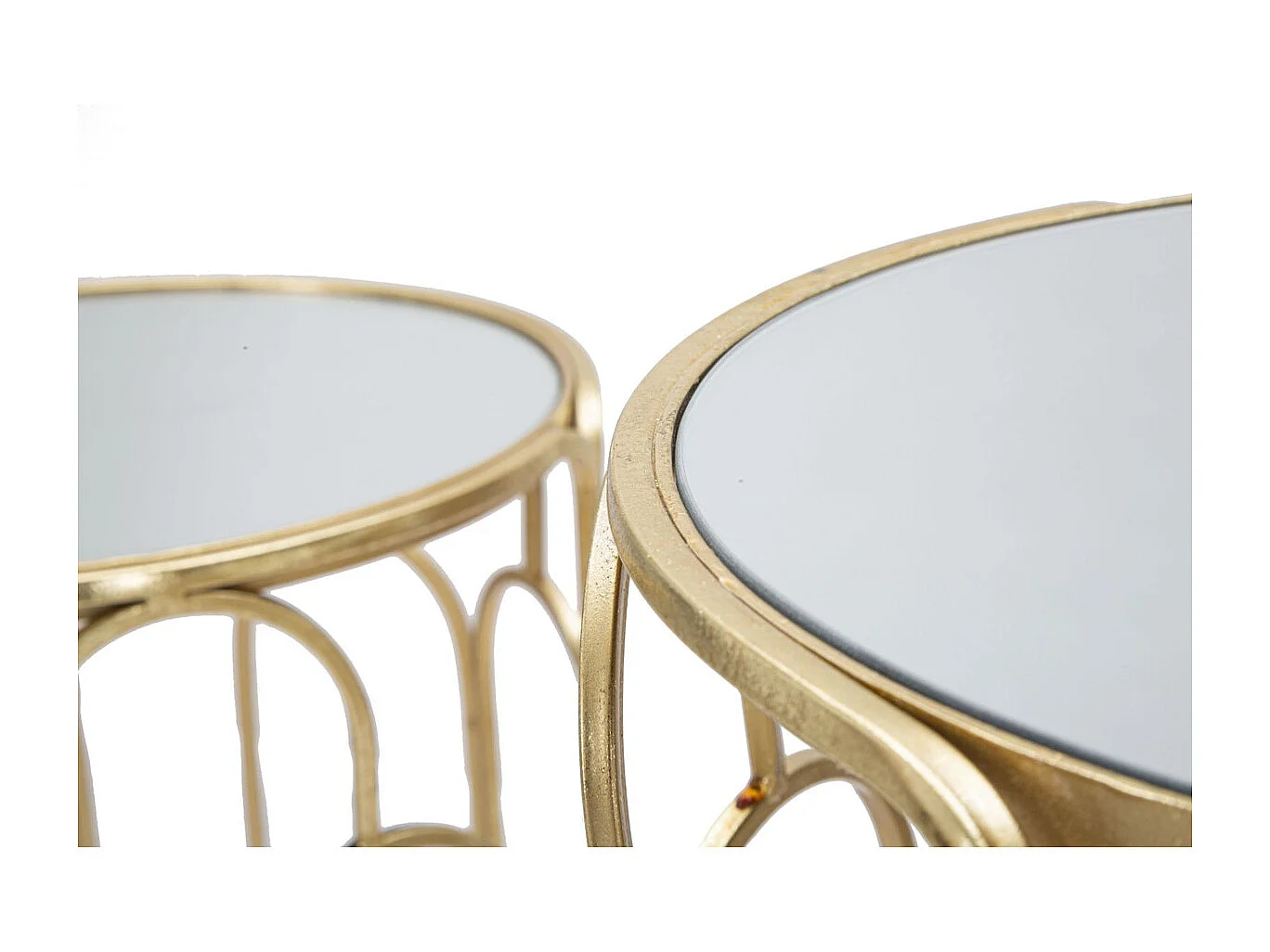 Set di Tavolini VKH555, Oro, 36,5x36,5x70 cm, Kendra Home