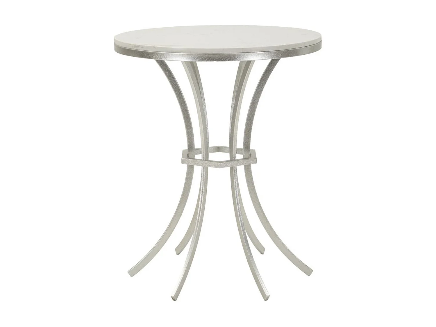 Koffietafel VKH807, Zilver, 56x56x68 cm, Kendra Home