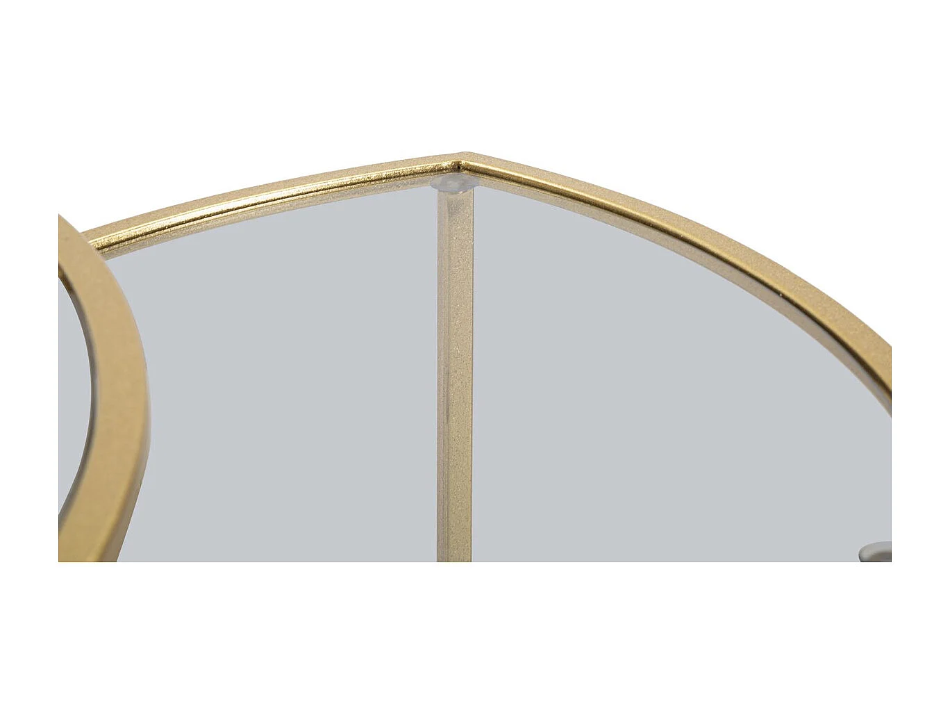 Conjunto de Mesitas Auxiliares VKH553, Oro, 60x60x50 cm, Kendra Home