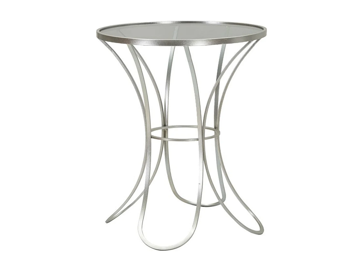 Tavolino VKH564, Argento, 56x56x68 cm, Kendra Home