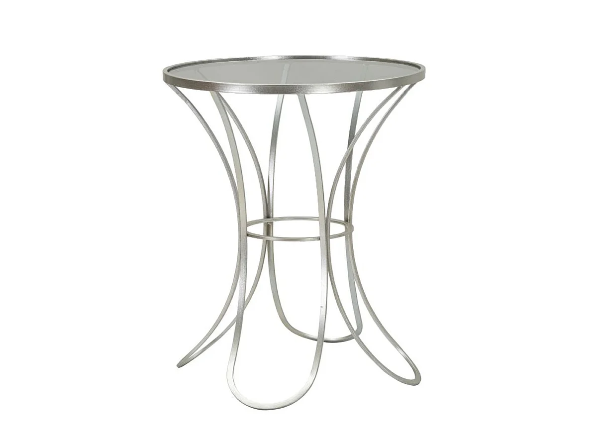 Kaffeetisch VKH564, Silber, 56x56x68 cm, Kendra Home