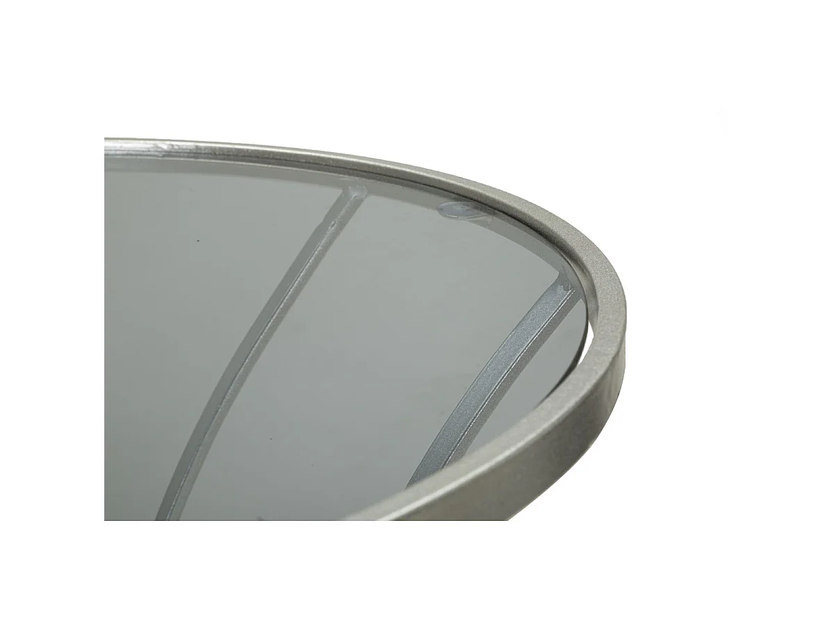 Kaffeetisch VKH564, Silber, 56x56x68 cm, Kendra Home