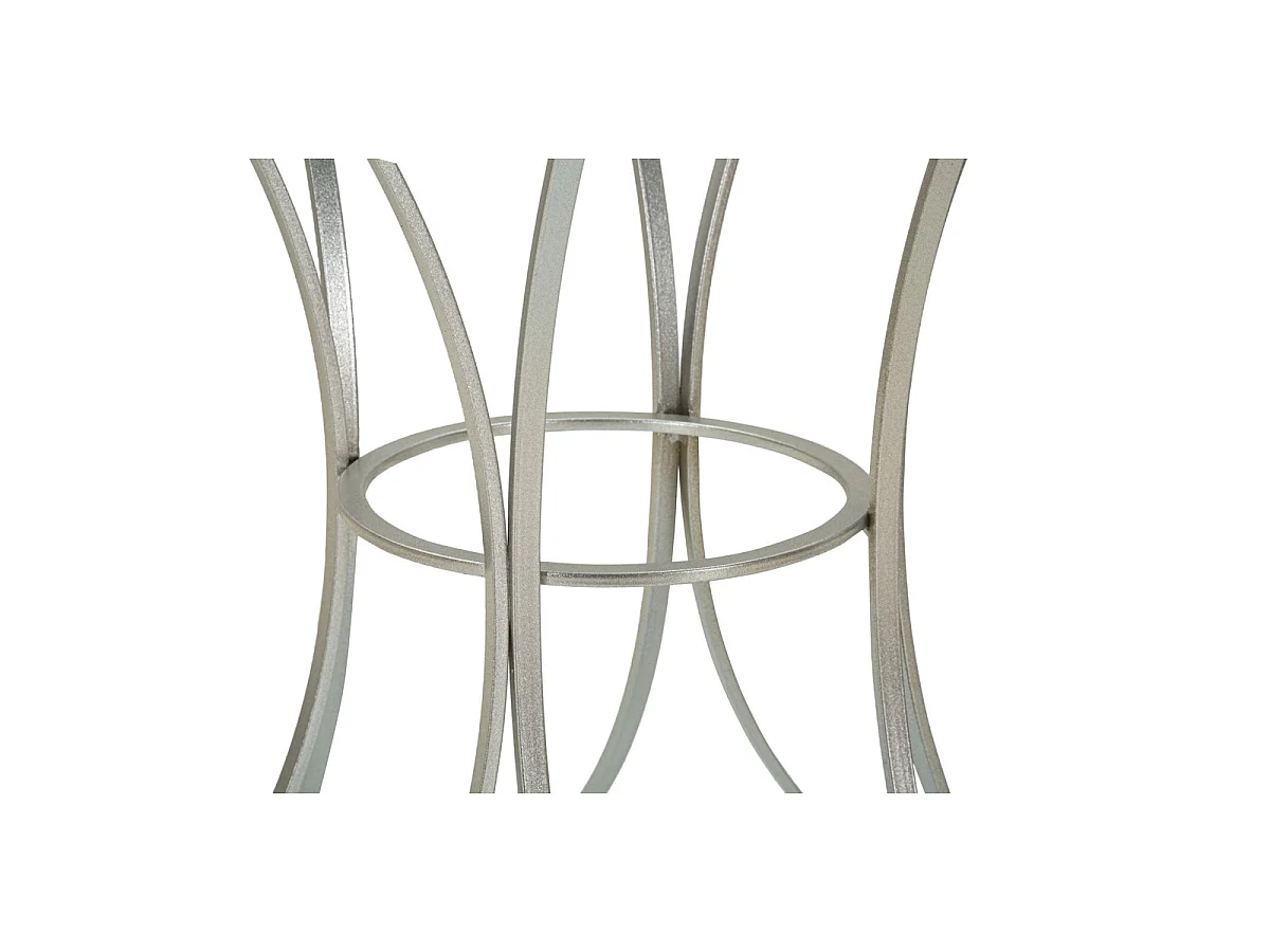 Kaffeetisch VKH564, Silber, 56x56x68 cm, Kendra Home