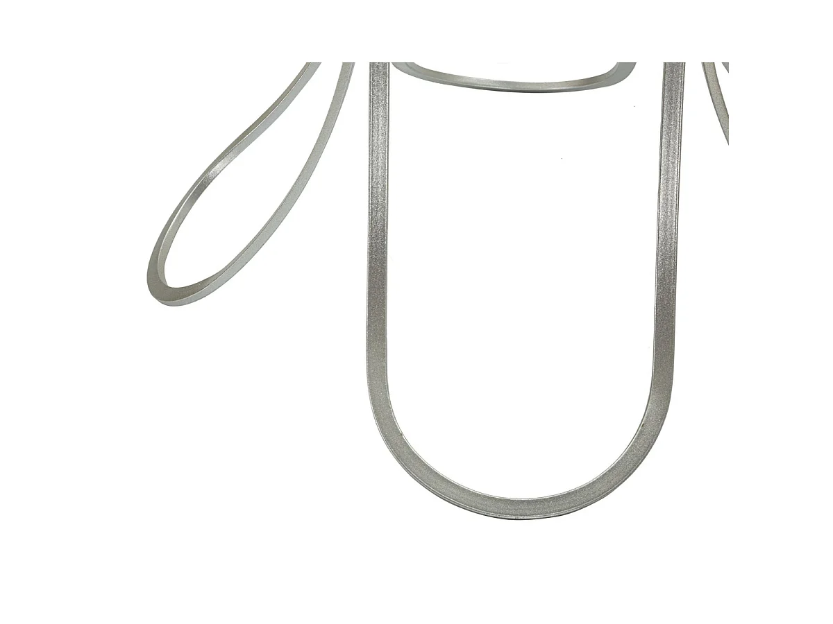 Kaffeetisch VKH564, Silber, 56x56x68 cm, Kendra Home