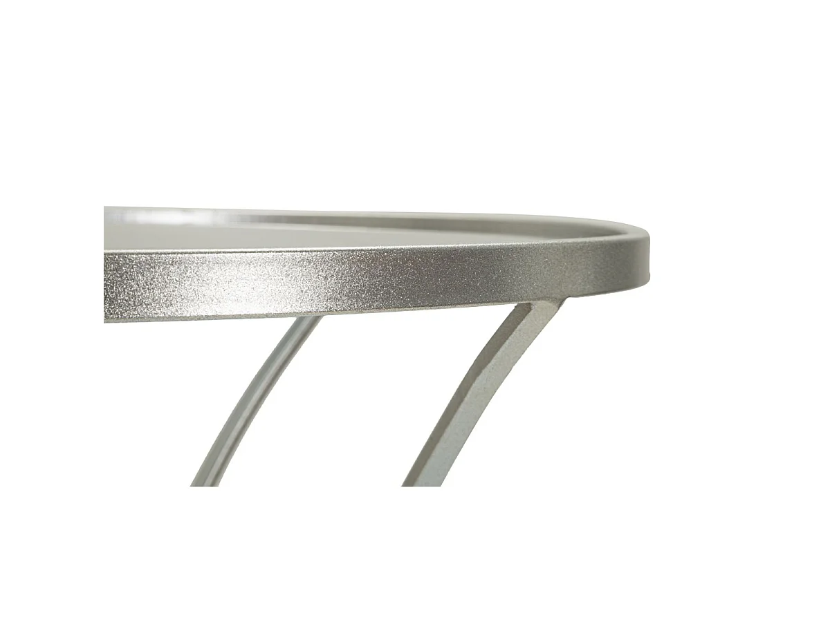 Kaffeetisch VKH564, Silber, 56x56x68 cm, Kendra Home