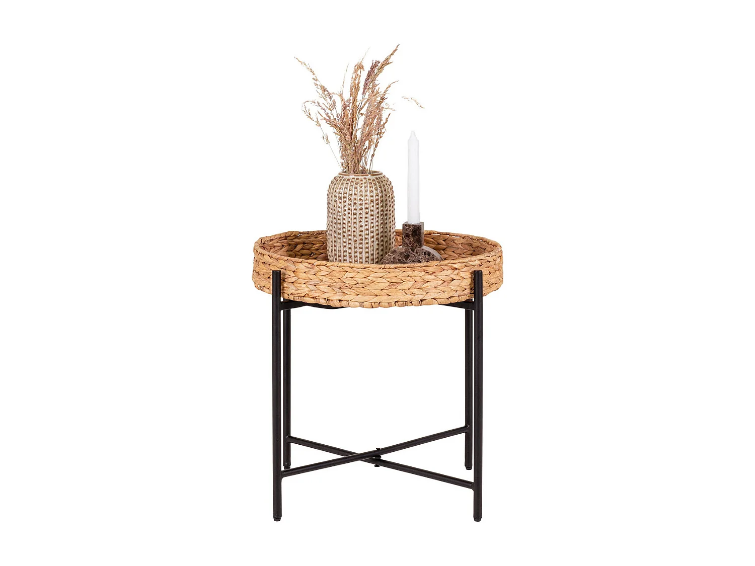 Kaffeetisch Naro, Braun, 50x50x48,5 cm, Kendra Home