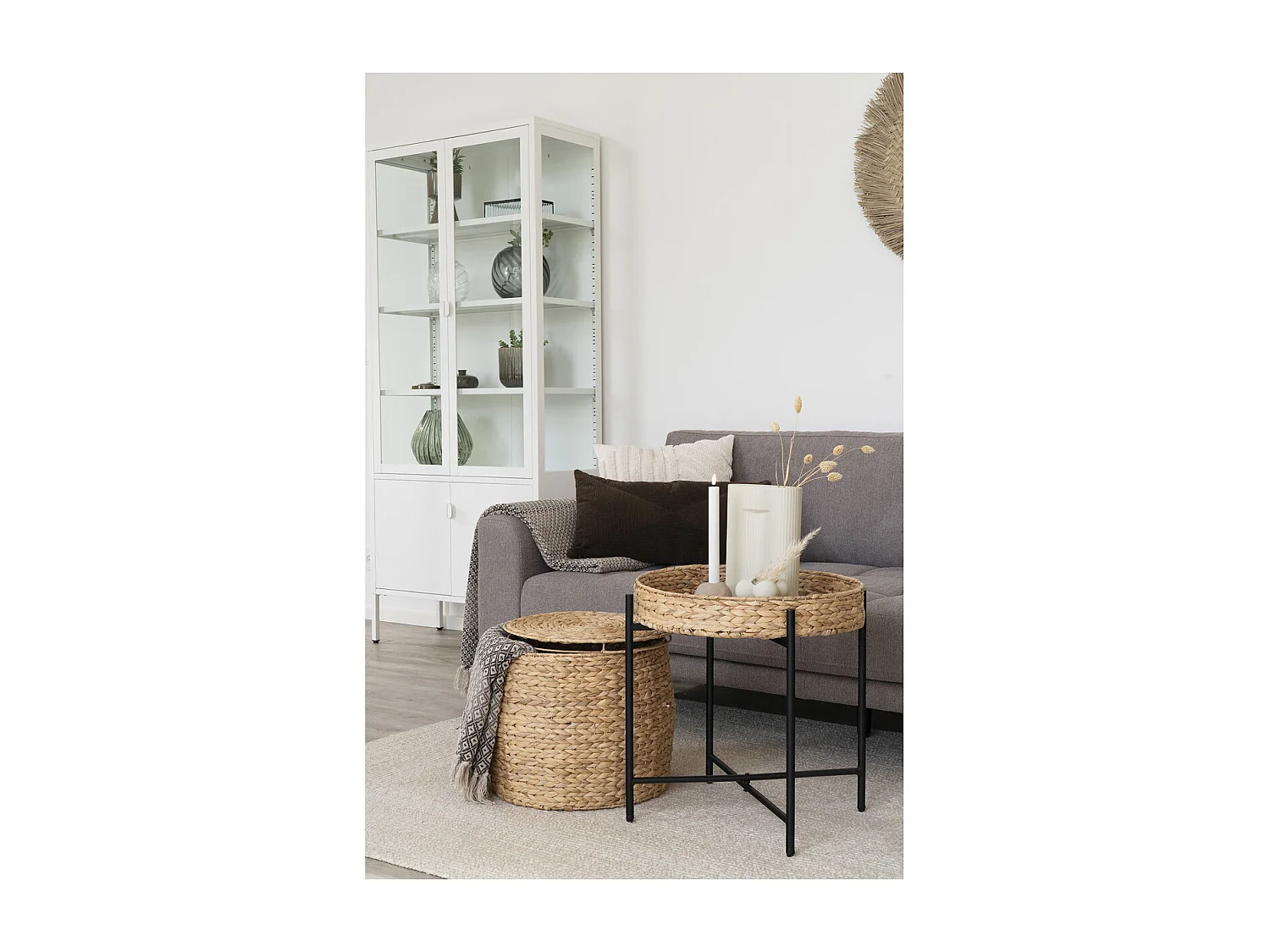 Kaffeetisch Naro, Braun, 50x50x48,5 cm, Kendra Home