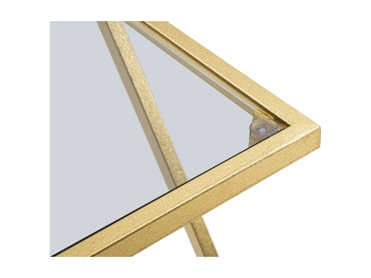 Set Bijzettafels VKH562, Goud, 40x40x60 cm, Kendra Home