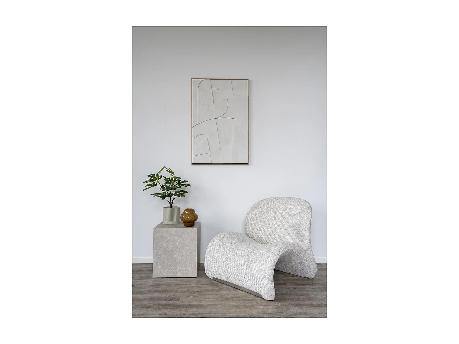 Mesa de Centro Prague, Cinzento, 40x40x45 cm, Kendra Home