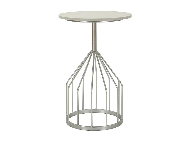 Mesa de Centro VKH532, Plata, 37,5x37,5x58 cm, Kendra Home