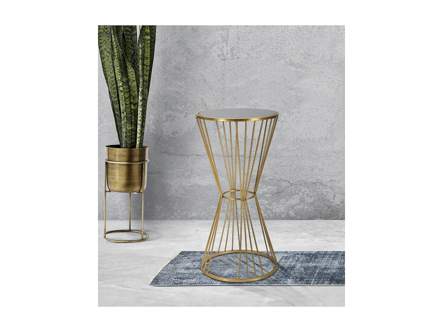 Tavolino VKH590, Oro, 40x40x80 cm, Kendra Home