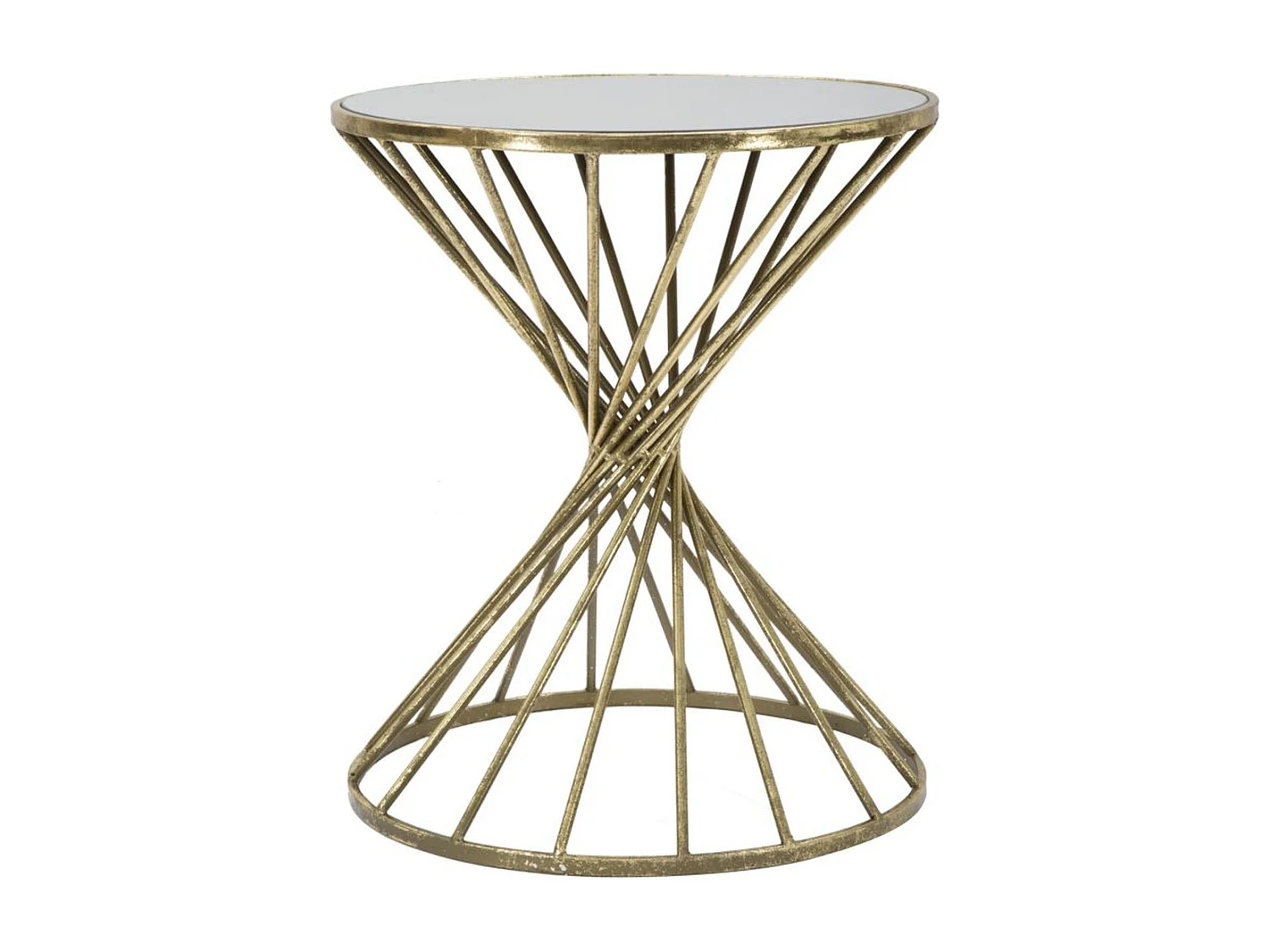 Mesa de Centro VKH549, Oro, 42x42x50 cm, Kendra Home