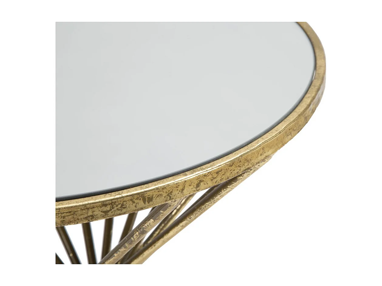 Mesa de Centro VKH549, Oro, 42x42x50 cm, Kendra Home