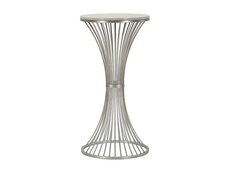 Mesa de Centro VKH582, Plata, 40x40x79 cm, Kendra Home