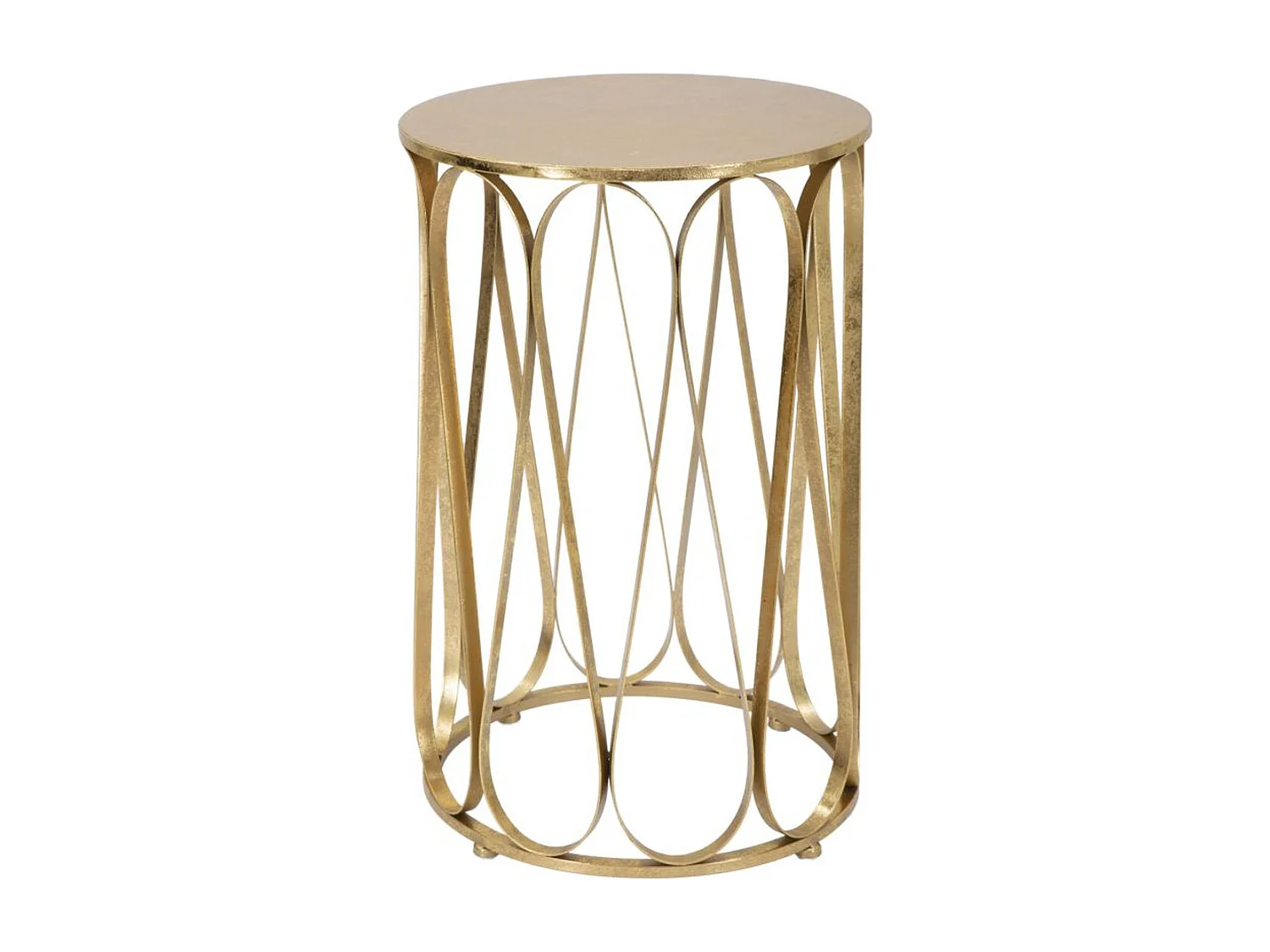 Koffietafel VKH520, Goud, 37x37x58 cm, Kendra Home