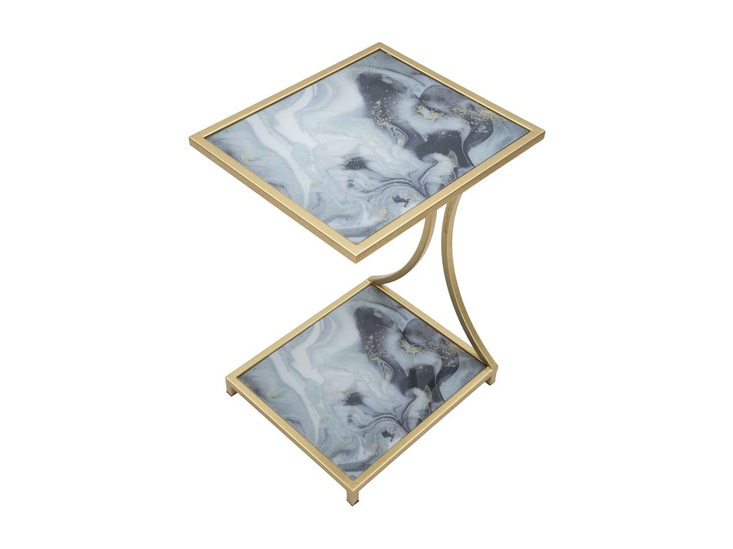 Mesa de Centro VKH543, Oro, 40x35x60 cm, Kendra Home