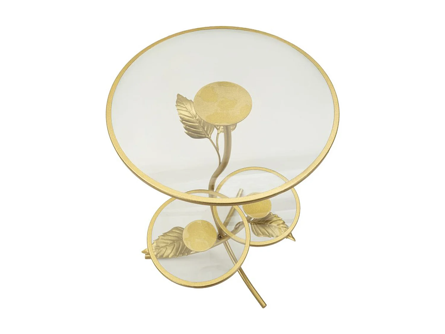 Koffietafel VKH802, Goud, 54x54x69,5 cm, Kendra Home