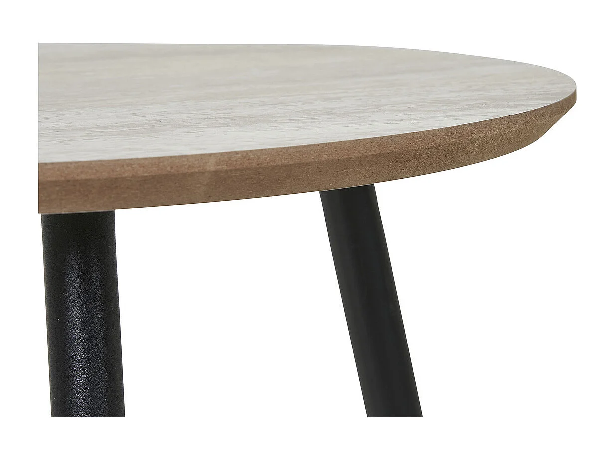 Mesa de Centro Aalst, Beige, 55x55x45 cm, Kendra Home