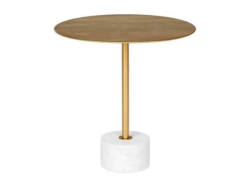 Tavolino Lecco, Ottone, 51x51x52 cm, Kendra Home