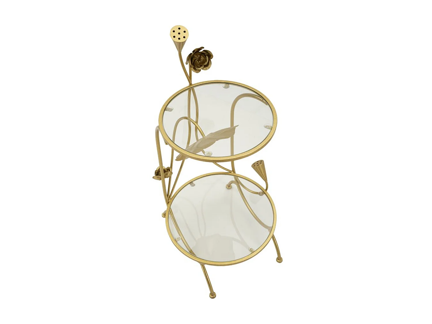 Mesa de Centro VKH803, Oro, 40x40x78 cm, Kendra Home