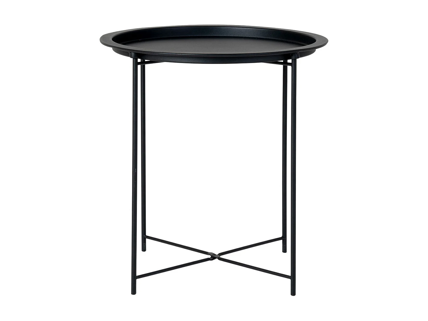 Koffietafel Bastia, Zwart, 47x47x50 cm, Kendra Home