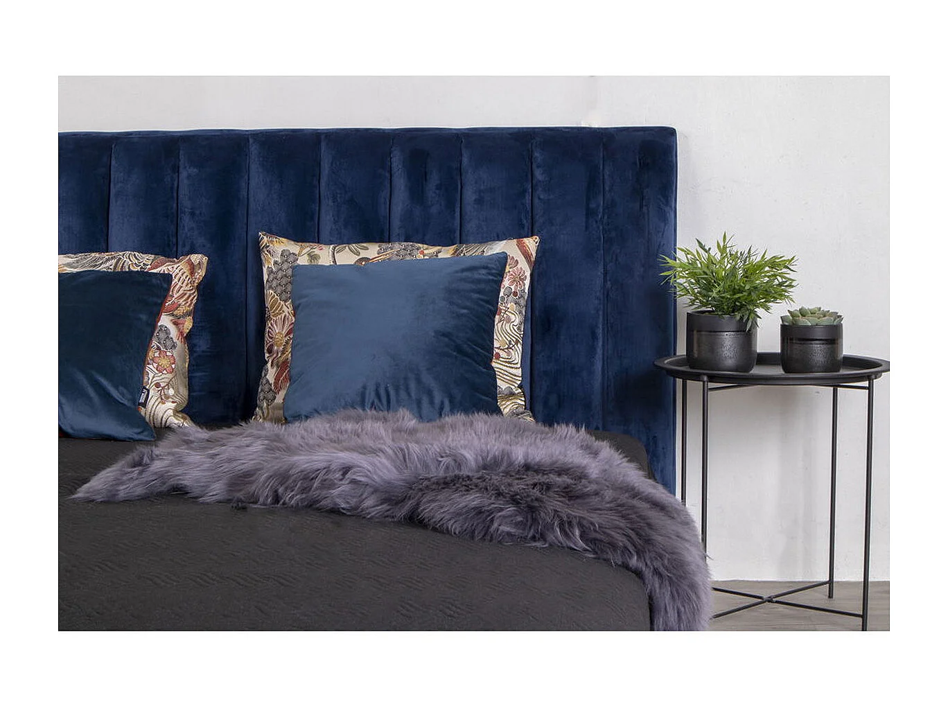 Koffietafel Bastia, Zwart, 47x47x50 cm, Kendra Home